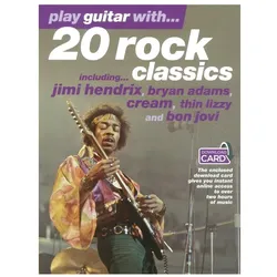 Play Guitar with (+Download Card): 20 Rock classics guitar/vocal/tab, Fachbücher