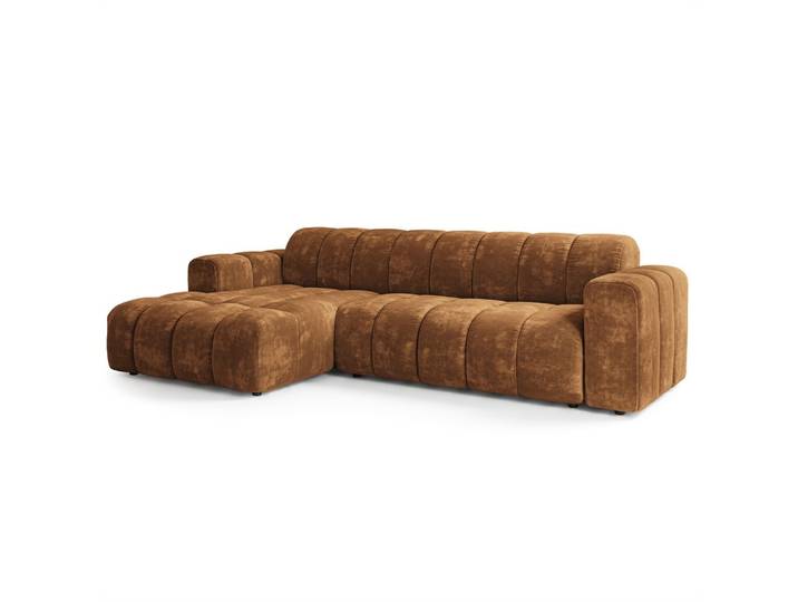 ECKSOFA SETIA LM L-S Hellbraun Chenille