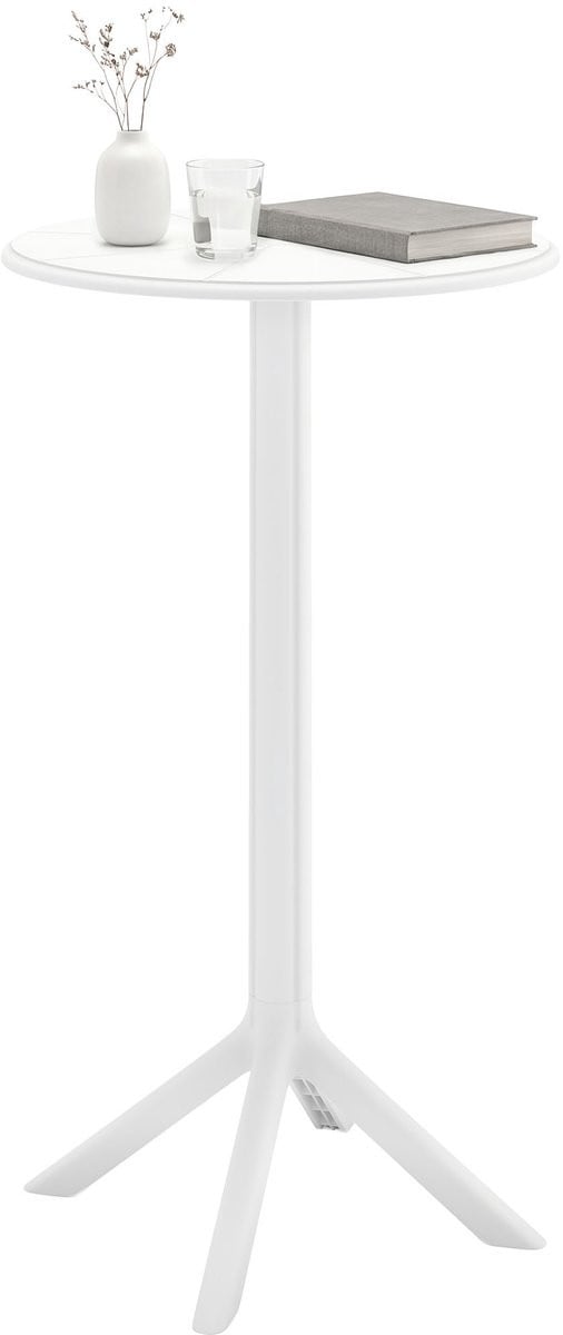 CLP Tomas Bartafel - Rond - Wit - Diameter: 60 cm, Hoogte: 107 cm