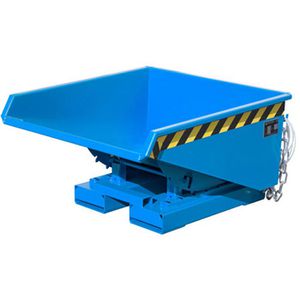 BAUER Kippbehälter EXPO 225, für Stapler, 0,225 m³, blau, 750 kg