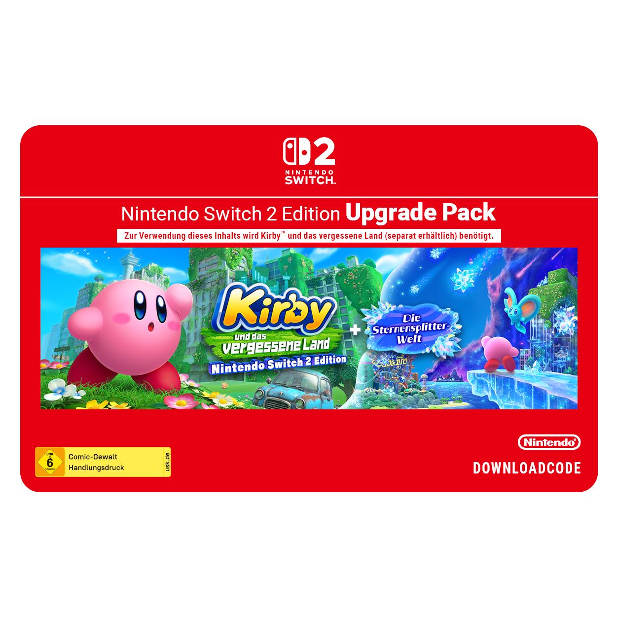 Nintendo Switch 2 Kirby and the Forgotten Land + Star-Crossed World - Upgrade Pack Digital Code (Switch 2) (61121602)