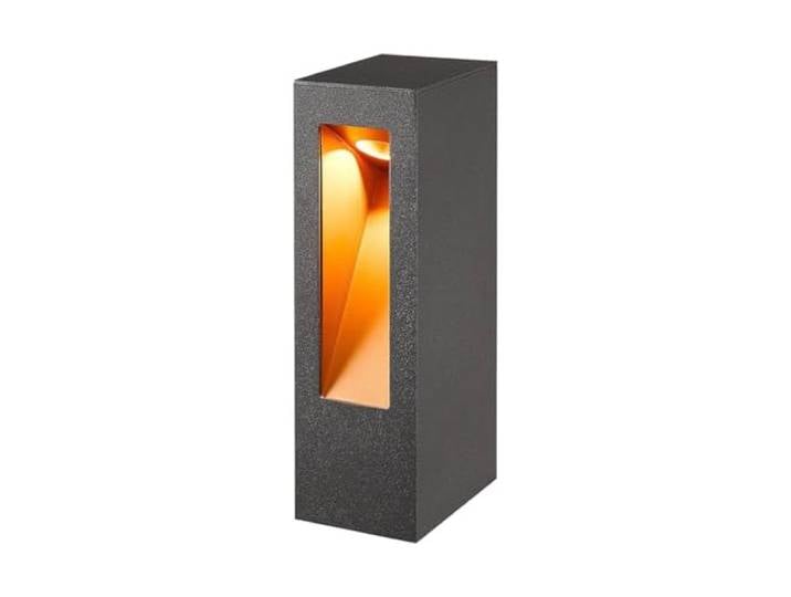 Lucande LED Wegeleuchte Sockelleuchte anthrazit 25 cm, Sockellampe IP54