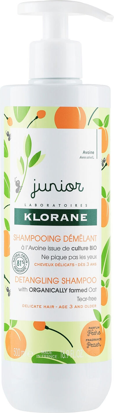 KLORANE Junior Detangling Shampoo With Peach 500ml