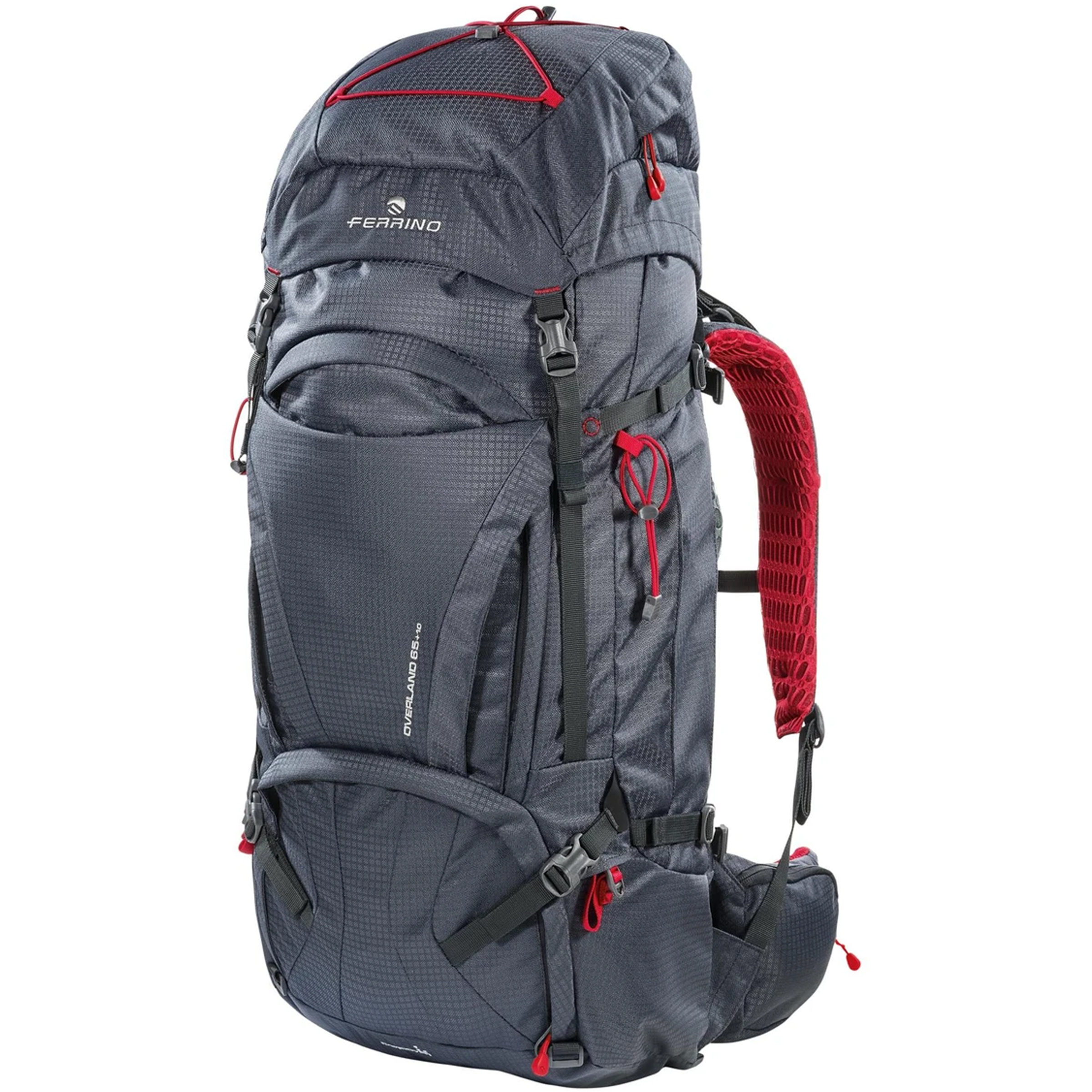 Ferrino Overland 65+10 Wanderrucksack grau Größe 65L+10L Camping Widerstandsfähig