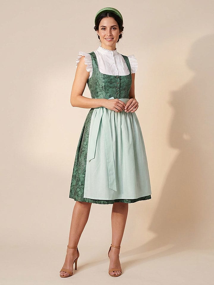 Alpenfee Dirndl ''Dorothea'' in Grün - 38