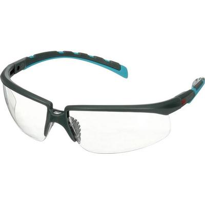 3M S2001SGAF-BGR Schutzbrille mit Antibeschlag-Schutz, mit Antikratz-Schutz Türkis, Grau EN 166 DIN 166