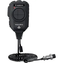 Midland VOX Mikrofon 6-polig mit ANC und 3000mAh Batterie, Walkie Talkie, Schwarz