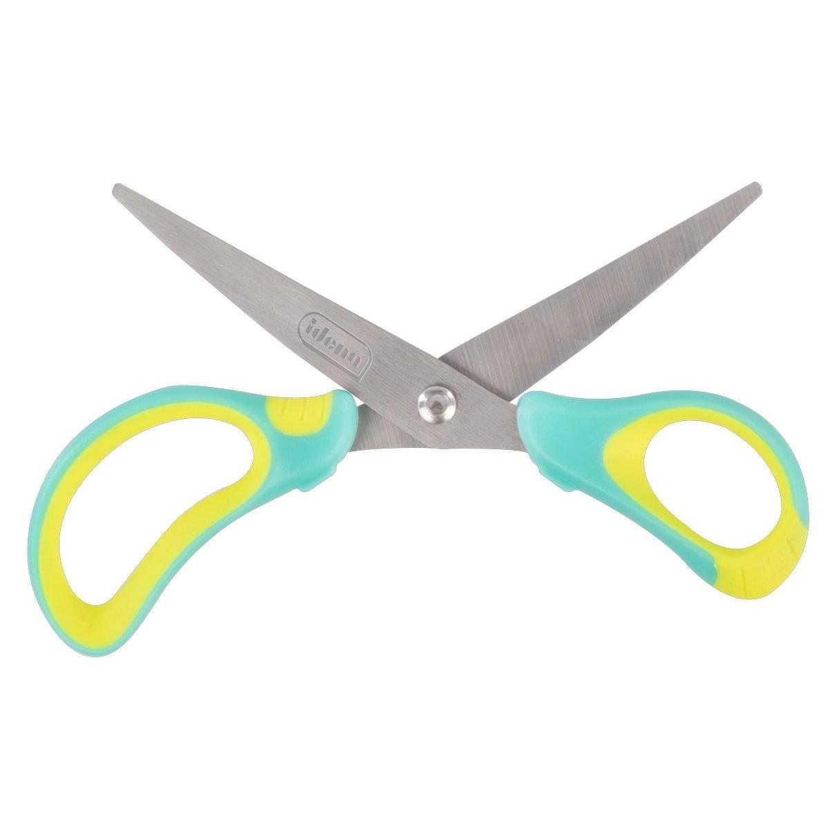 Idena Schere Pastell mit Softgriff 15 cm limone/mint (13 cm) (72334625)