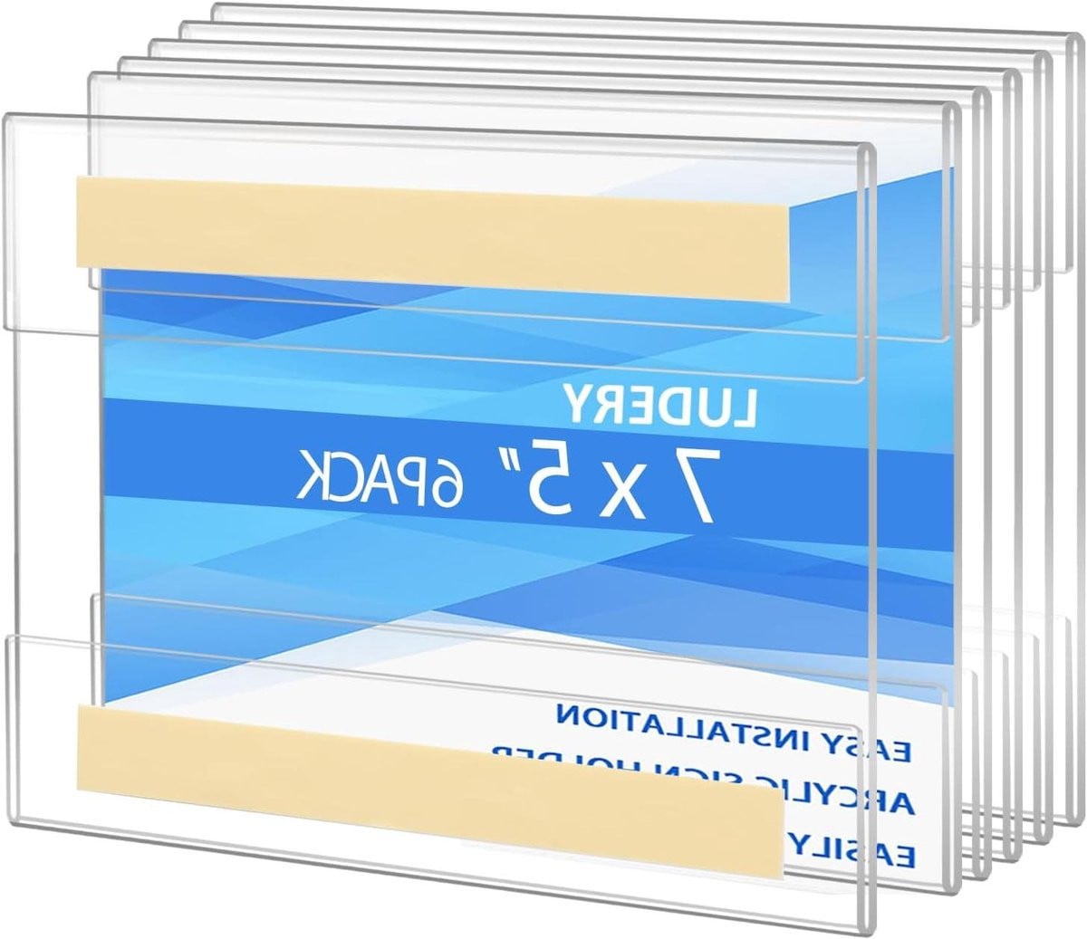 Transparante Acryl Wandhouder Memohouder voor Informatie Tonen, 5 x 7 cm