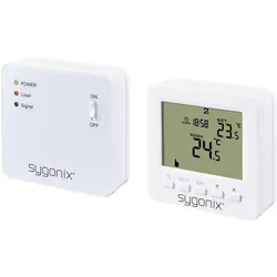 Sygonix Funk-Raumthermostat, Thermostat, Weiss