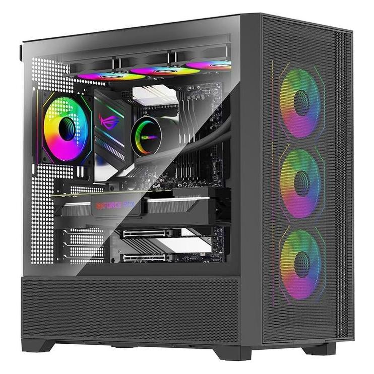 Xilence Flux X916.ARGB (schwarz, Tempered Glass) (ATX, mATX, Mini-ITX) (XG178)