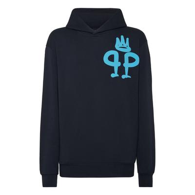Sweatshirt PHILIPP PLEIN "King Plein", Herren, Gr. S, schwarz (14, dunkelblau), Obermaterial: 100% Baumwolle, Sweatshirts Sweatshirt
