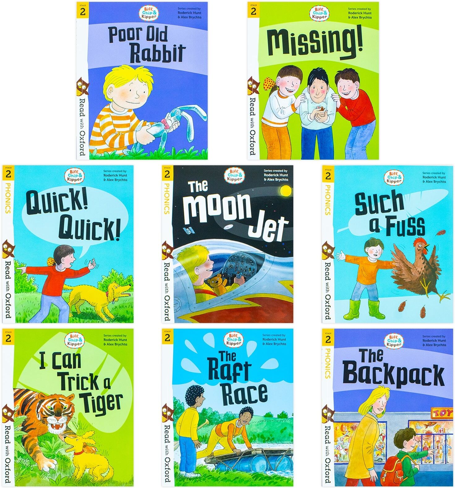 OXFORD UNIVERSITY PRESS Biff Chip And Kipper Stage 2 Read With Oxford For Age 4 School Early Learners - 16 Books Collectio..