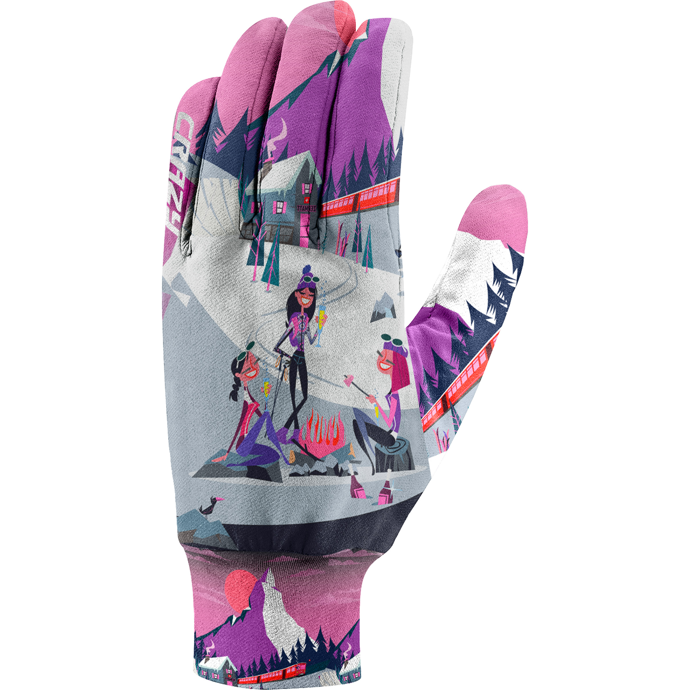 Crazy Touch Fingerhandschuhe lila Größe S Camping Elastisch