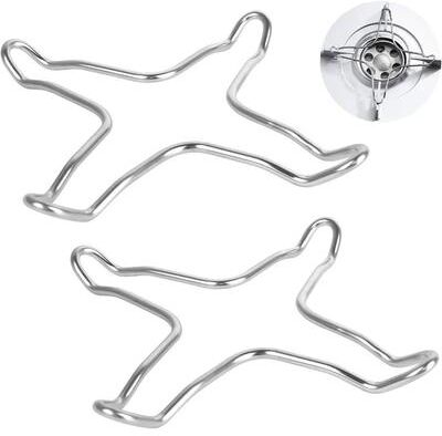 Inspire Essentials Stainless Steel Gas Stove Support Stand For Small Pots And Heat Diffusion 2pcs