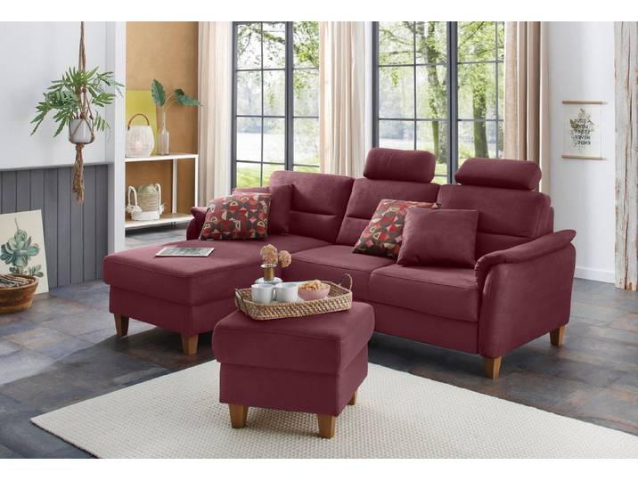 Home affaire Ecksofa Palmera L-Form, B: 244 cm - OTTO. Verlässliche Qualität., optional Schlaffunktion & Bettkasten, Federkern
