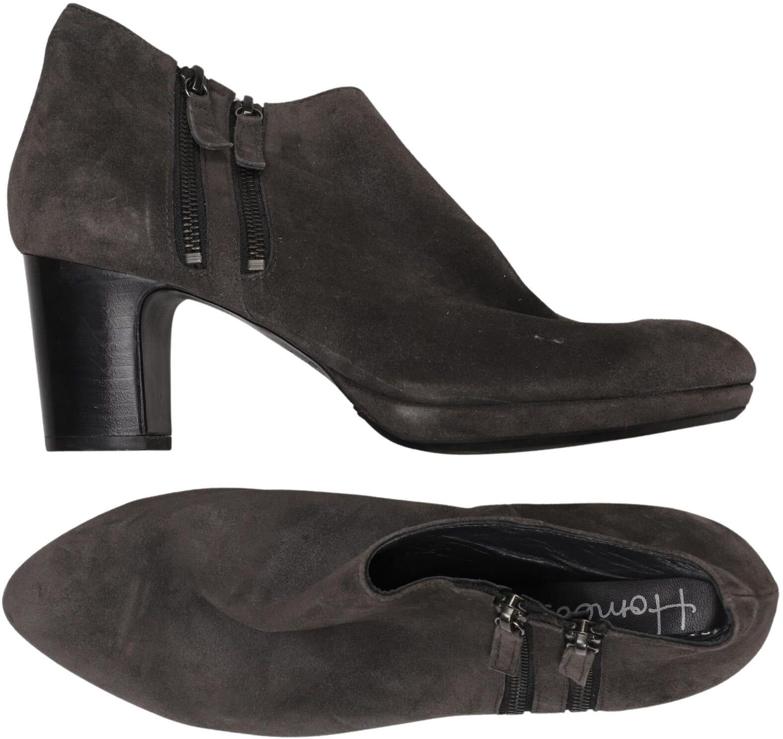 Homers Damen Stiefelette, Grau, Gr. EU 40, Leder - Second Hand