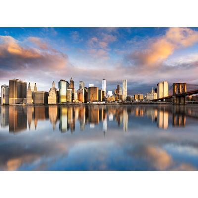 Fototapete PAPERMOON "Manhattan Sunrise", bunt, B:3m L:2,23m, Vlies, Tapeten