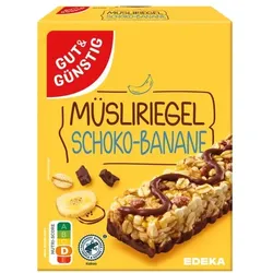 Gut & Günstig Müsliriegel »Schoko-Banane« 8 Stück 200g braun