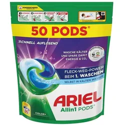 ARIEL Colorwaschmittel »PODS All-in-1 Color+« 50 WL grün