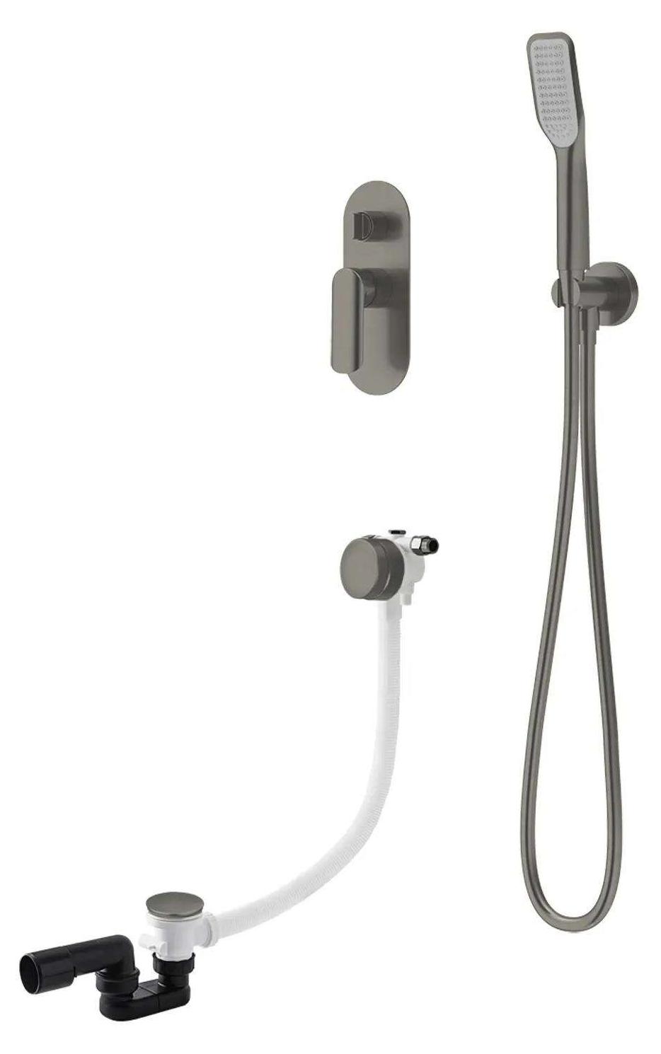Komplettes Unterputz-Wannensystem II, Graphit