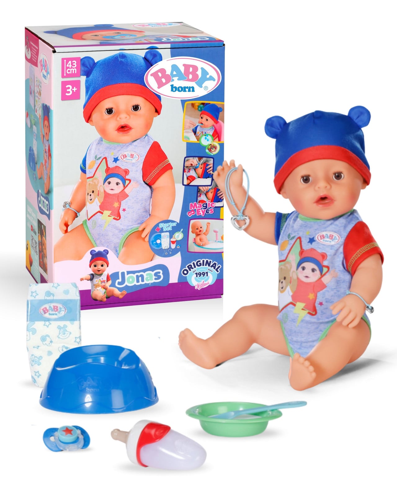BABY born Jonas pop, 43 cm