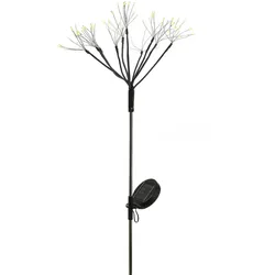 MARELIDA LED Solarstab Feuerwerk Gartendeko Gartenstecker 80cm schwarz