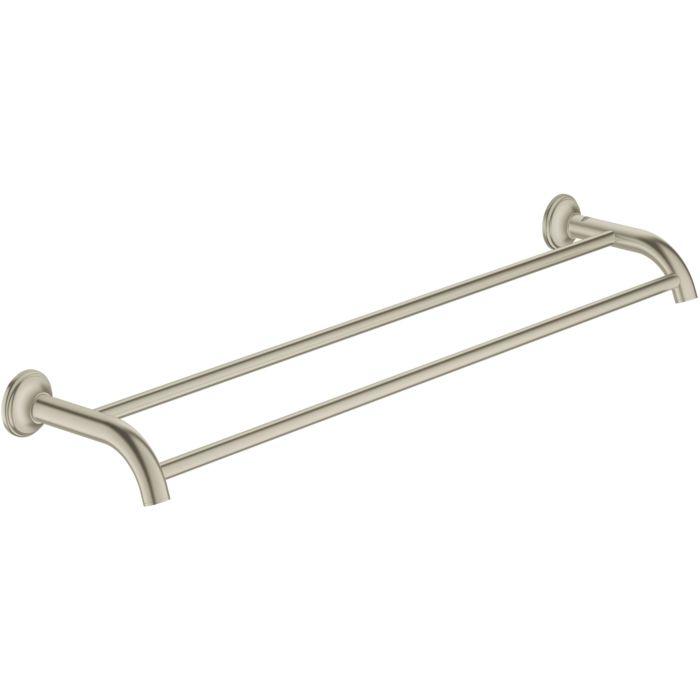 Grohe Essentials Authentic Badetuchhalter 40654EN1 doppelt, brushed Nickel, Länge 626mm