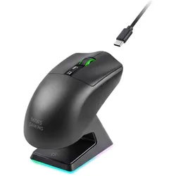 Mars Gaming Mmwelite (Kabelgebunden, Kabellos), Maus, Schwarz