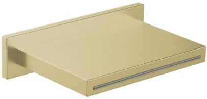 Herzbach Design iX PVD Schwall-Auslauf 21.694000.1.41 Brass Steel, für Wand-Aufputz-Montage