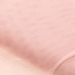 Feintüll "Glitzerpunkte", rosé/silber