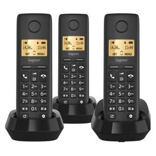 Gigaset Pure 100 Trio DECT Clip Eco sw (L36852-H3105-R111)