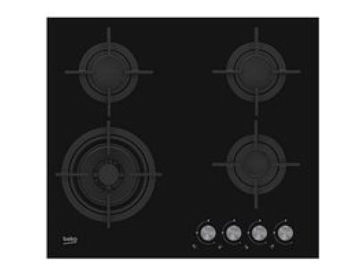 Cuisinière à gaz BEKO HILW64222S - Noir - Wok 5 kW - Sécurité gaz