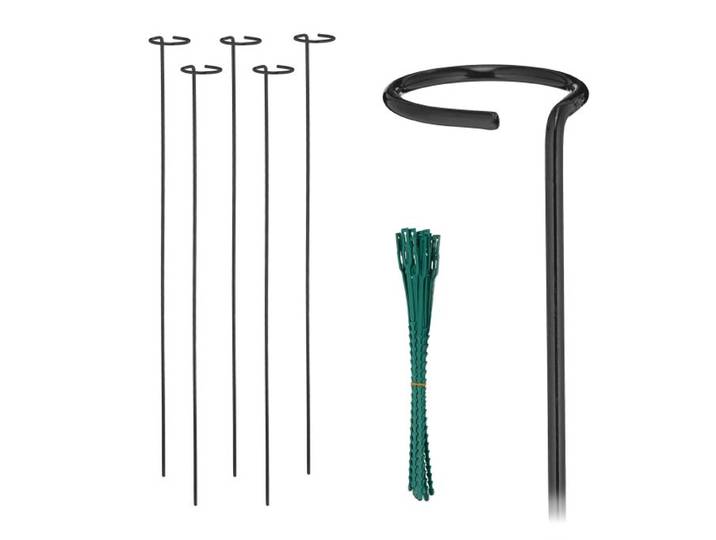 Relaxdays Pflanzstäbe aus Metall 6er Set