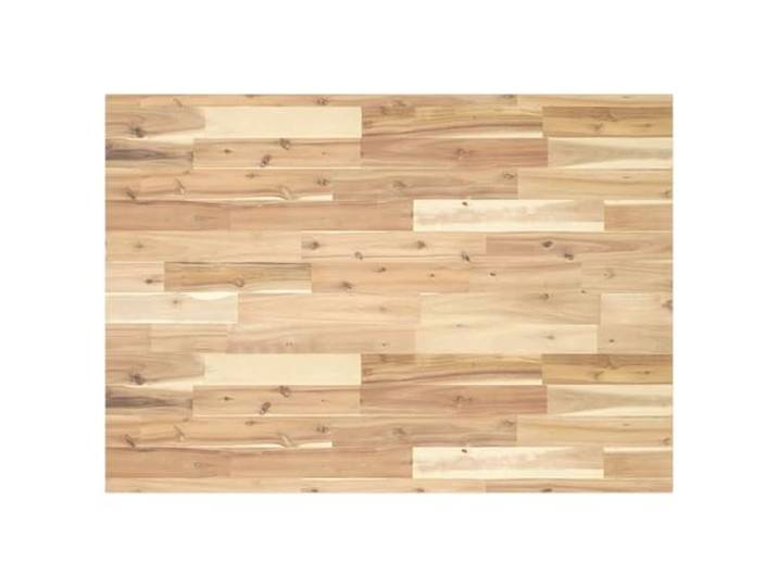 Favemtsl Tischplatte Massivholz Akazie Rechteckig 100x70x2 cm Unbehandelte Ersatzplatte aus robustem Akazienholz zur individuellen Gestaltung für Esszimmer, Bistro oder Büro.