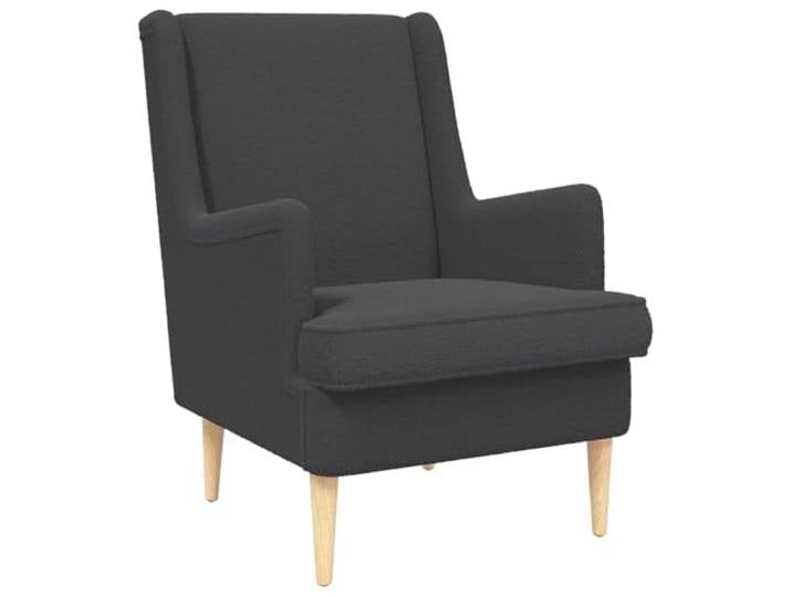 Makastle Sessel Dunkelgrau Bouclé