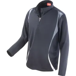 SPIRO Unisex Trainings Top T-Shirt S178X black/grey/white S