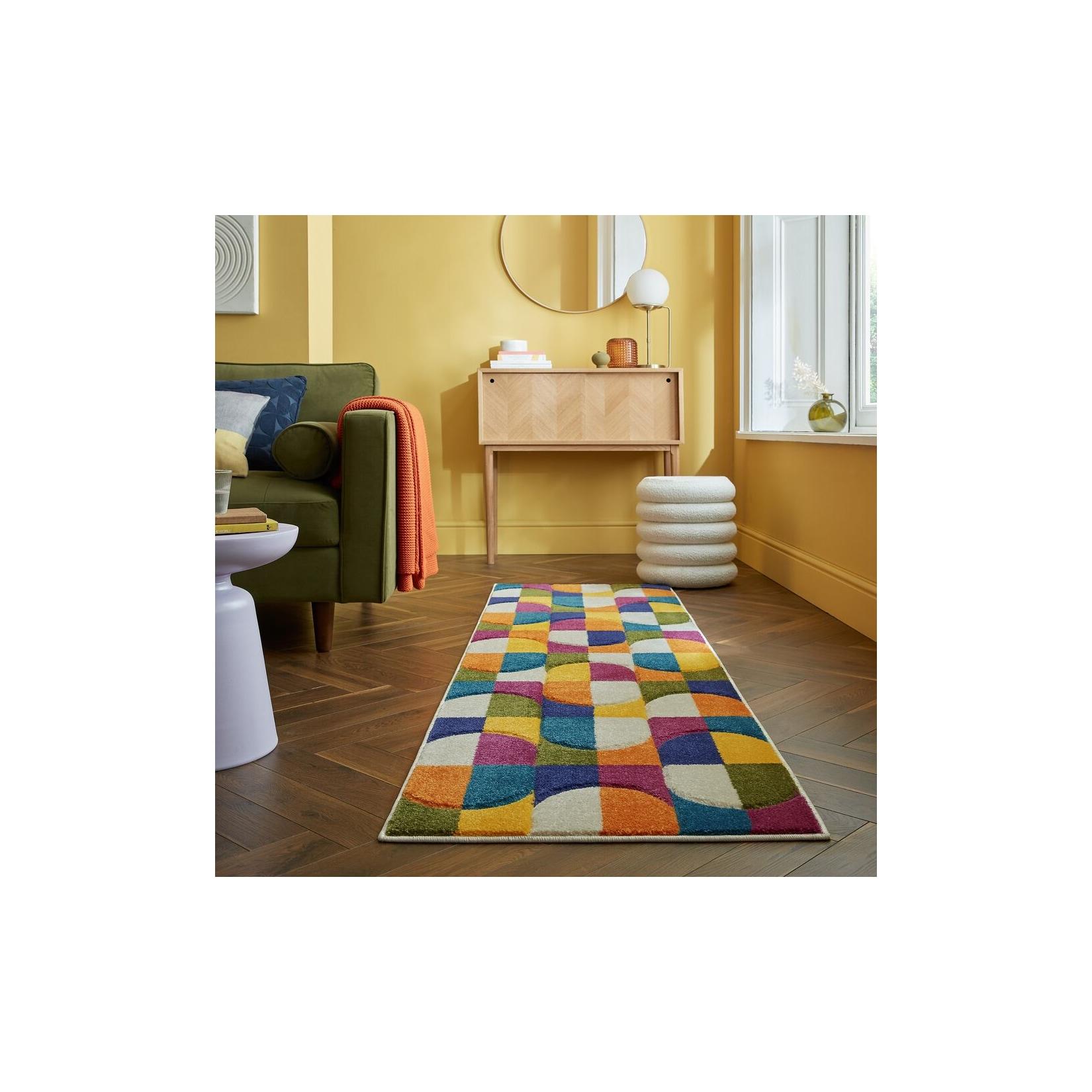 Läufer geometrisch Bunt 66 x 300 cm - QUAGGY Kadima Design