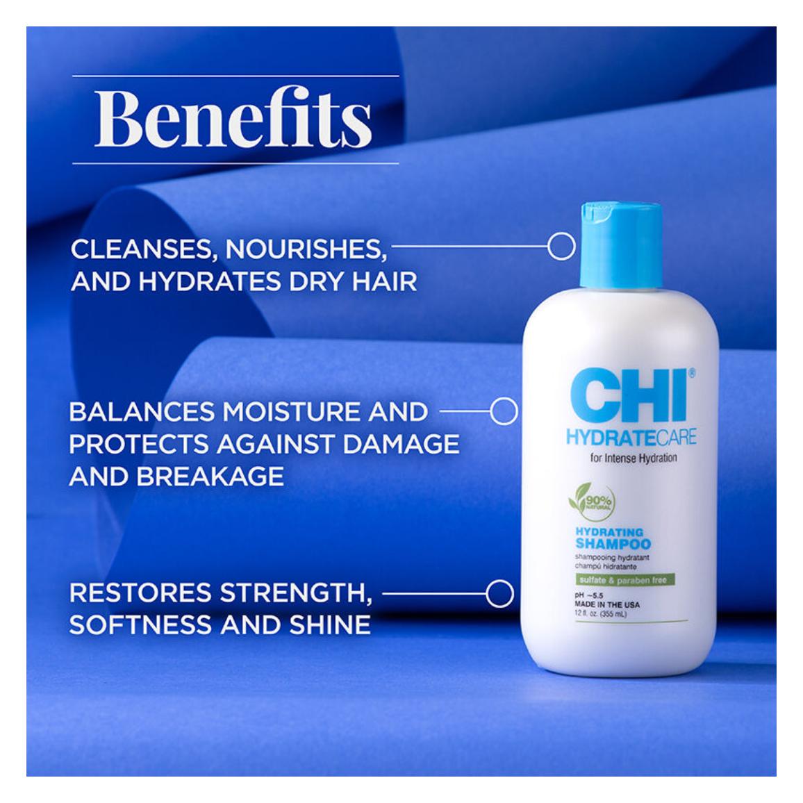 Farouk Systems CHI Hydratecare - Hydrating Shampoo 355ml (Flüssiges Shampoo, 355 ml) (73506584)