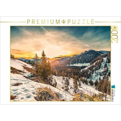 CALVENDO Puzzle Bergblick am Wallberg | 2000 Teile Lege-Größe 90x67cm Foto-Puzzle für glückliche Stunden