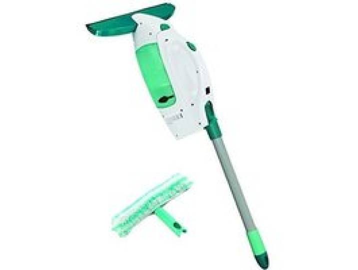 Aspirateur à vitres LEIFHEIT 51147 avec manche Click et lave-vitres - Nettoie sans goutter ni laisser de traces