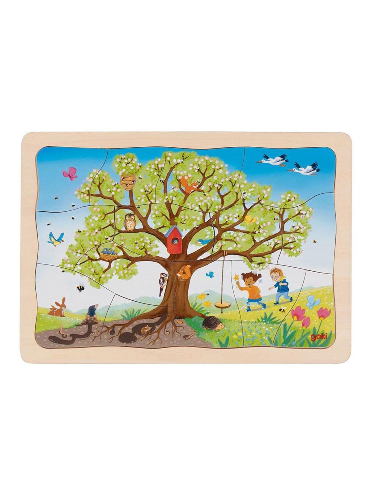 Goki Wooden Jigsaw Puzzle My Apple Tree 32 pcs. Holz