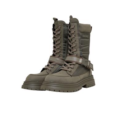 Stiefel BUFFALO "Buffalo LENNOX COM HI", Damen, Gr. 37, braun (khaki), unifarben, Schuhe Stiefel