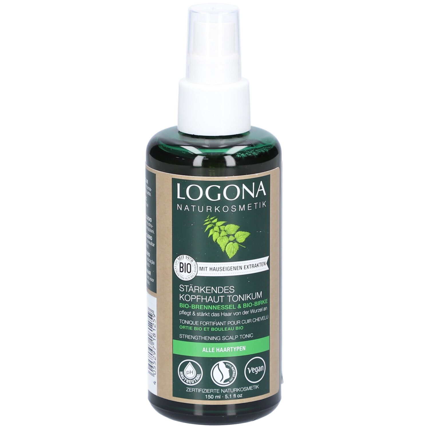 Stärkendes Kopfhauttonikum Bio-Brennnessel & Bio-Birke 150 ml Dosierspray