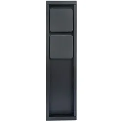 Lutec LED-Außenwandleuchte LEDA Alu, Eisen, Stahl & Metall