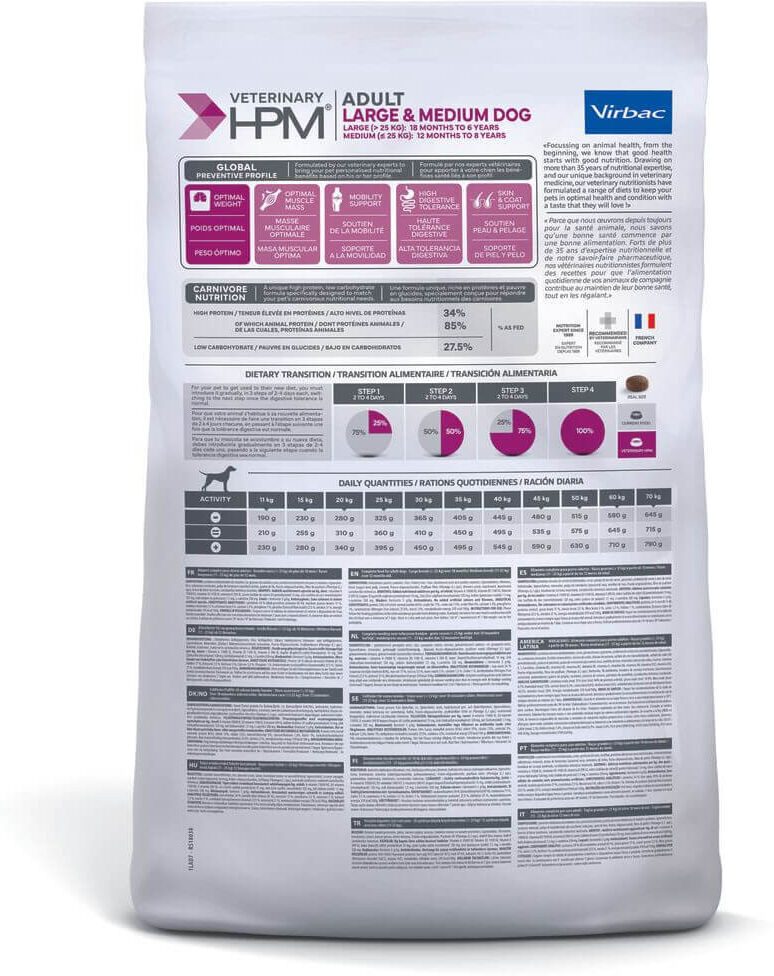 Virbac HPM Adult Large & Medium 7 kg