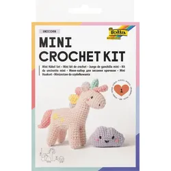 folia Mini-Häkel-Set "Einhorn mit Wolke"
