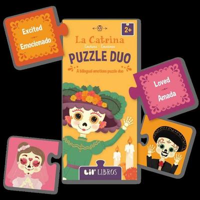 La Catrina Puzzle Duo 20 Piece (Bilingual: English/Spanish)