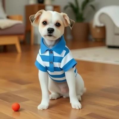 Uplifted Finds Classic Casual Pet Polo Shirt blue 2xl