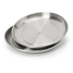 Tchibo - 2 Camping-Teller - silber